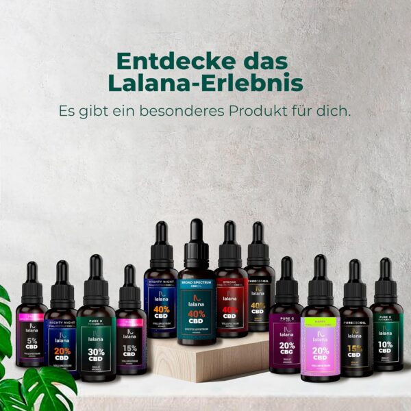 LALANA OIL ® CBD Öl 20% mit Melatonin, Nachtformel, Vollspektrum 30ml, 6.000mg Curcumin, Piperin, Safranextrakt, Vitamin B6 – Bild 8
