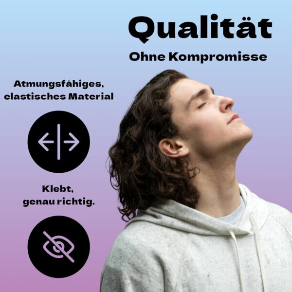 Mouth Tape (30 Stück) - Mundpflaster Schlafen - Innovatives Mouthtape for sleeping - perfekte Klebleistung - Schnarchpflaster – Bild 5
