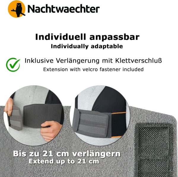 Nachtwaechter Anti-Schnarch Set, Schlafweste. Klettverlängerung, Reisetasche, Gr. L/XL - Schnarchen einfach abtrainieren! – Bild 7