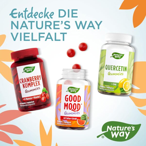 Relax Ashwagandha Gummibärchen hochdosiert - mit Ashwaganda Extrakt und Vitamin B6 - Vitamin Gummies für Psyche und Nervensystem als Alternative zu Schlafbeere Ashwagandha Kapseln - 60 Stk – Bild 7