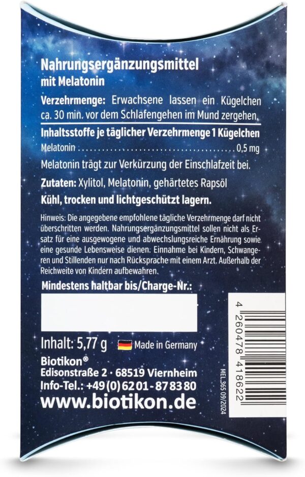 Melatonin sublingual nach Dr. med. Michalzik von BIOTIKON® – Bild 4
