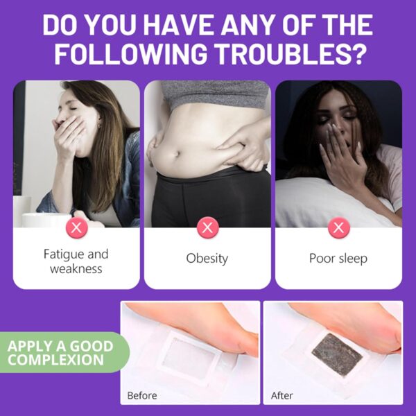 Lavendel Fußpflaster - 10 Stück Fusspflaster zur Entgiftung | Fußpflege-Pads zur Körperreinigung für Müdigkeitslinderung besseren Schlaf & Stressabbau, Natürliche Pflege für Frauen & Männer (Lavender) – Bild 2