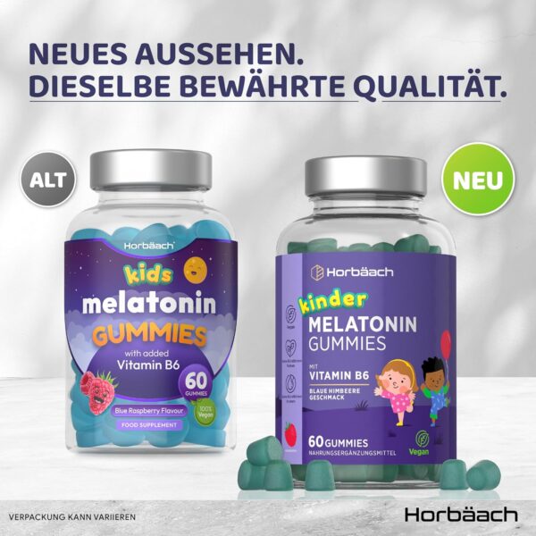 Melatonin Gummies Kinder | 60 Gummibärchen for Kids | 0,5 mg mit Vitamin B6 | by Horbaach – Bild 5