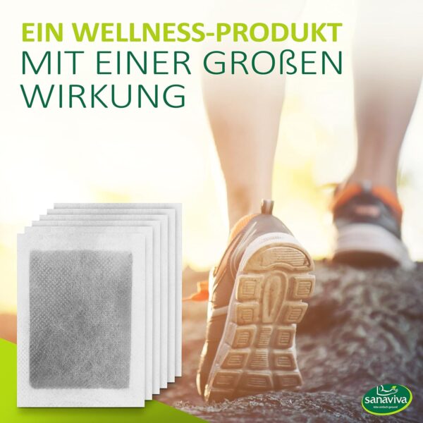 sanaviva® Bambuspflaster Fußpflaster aus natürlichem Bambus Essig und Turmalin - Pflaster für Fuß - Foot Pads Bambus - Bambuspads (40 Stück) – Bild 3
