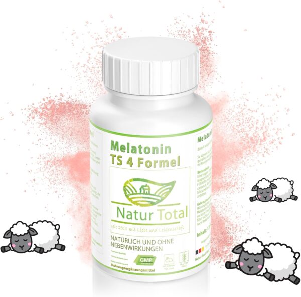 Natur Total 120 Melatonin TS 4 Formel Einschlafhilfe mit schneller Freisetzung für erholsame Nächte – Bild 5