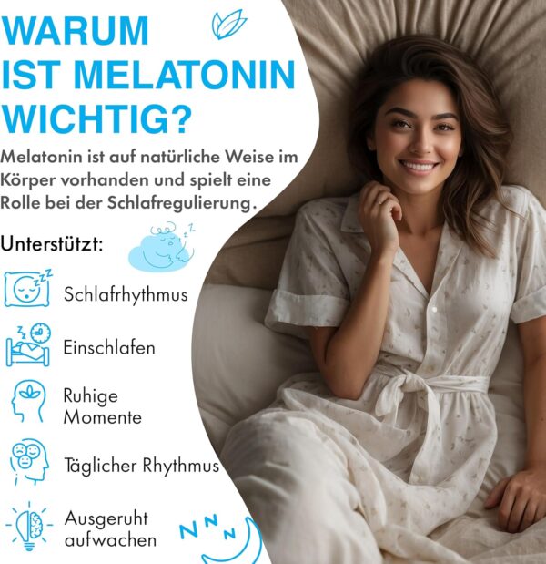 Source of Nature® | 365 Premium Melatonin-Tabletten | 2-Jahres-Vorrat | 0,5 mg pro Dosis (½ Tablette) | Hohe Dosis | Keine unerwünschten Zusatzstoffe | Premium Dänische Marke | Unabhängig getestet – Bild 4