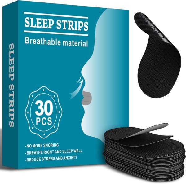 Mouth Tape, Mundpflaster Gegen Schnarchen, Mouth Tape for Sleeping Schnarchstopper, Verbessert Schlaf und Atmung, Für Männer und Frauen Geeignet, 30 Stück