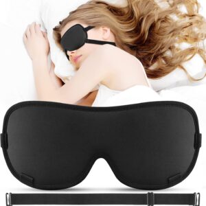Boniesun Anti-Rutsch-Schlafmaske, Dual-Mode Augenmaske für Frauen und Herren-Verbesserte 2.0 Version Perfekt Lichtblockierung mit 2 Riemen ohne zu rutschen