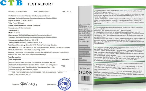 Detox Fußpflaster, Fusspflaster zur Entgiftung, Detox Vitalpflaster gut verträglich, Bambus Pflaster Wellness- Detox-Pflaster zieht die Toxine Spa, Schlaf verbessern, 20pcs – Bild 6