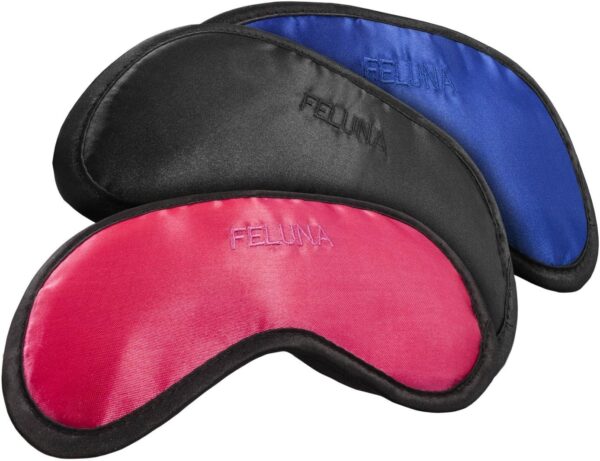 Schlafmaske mit Kühlkissen Schlaf Augenmaske Nachtmaske Schlafbrille mit verstellbarem Gummiband und Seiden-Touch Kühlpad hilft bei Migräne, Kopfschmerzen & Allergien – Bild 8