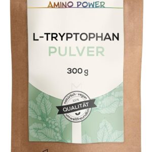 L-Tryptophan Pulver | 300 g Beutel | reiner Wirkstoff | laborgeprüft | Aminosäure | Serotonin | Melatonin | Qualität aus Österreich
