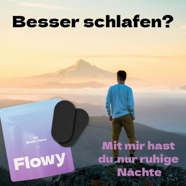 Mouth Tape (30 Stück) - Mundpflaster Schlafen - Innovatives Mouthtape for sleeping - perfekte Klebleistung - Schnarchpflaster – Bild 2