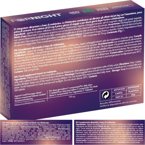Melatonin, melatonin hochdosiert - 0,5mg. 365 melatonin pro Tag - optimal hochdosiert. Einschlafhilfe, schlafen, melatonin. Ohne unerwünschte zusatzstoff - deutschland registriert - Agocap – Bild 7