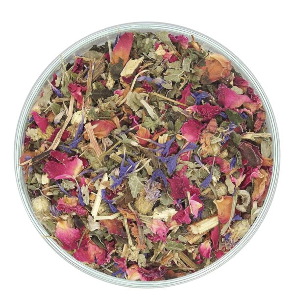 Gute-Nacht Tee mit Melisse, Passionsblume, Lavendel, Rosenblüten, Süßholz | Speziell für die Nacht zugeschnittene Zutaten – Bild 3