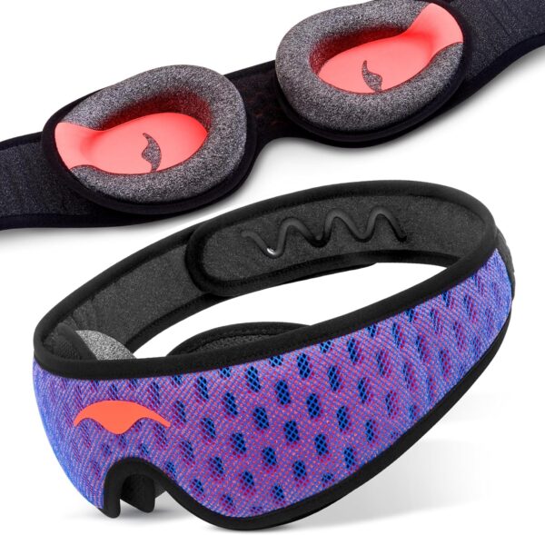 Manta Pro Sleep Mask - 100% Light Blocking Sleep Mask for Side Sleepers, Breathable and Comfortable for Sleep/Travel/Nap/Shift Work