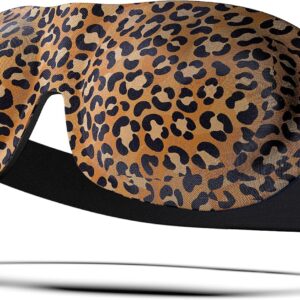 SMUG Schlafmaske für Männer und Frauen 100% Verdunkelung | Passt bei verlängerten Wimpern | 3D-geformtes Design für tiefen Schlaf | Klettverschluss für Komfort & Justierung | Tiermuster
